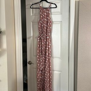 VICI pink polka dot jumpsuit